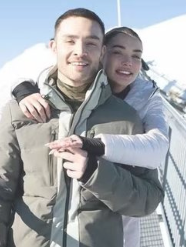 Amy Jackson and boyfriend Ed Westwick share a romantic engagement in Switzerland